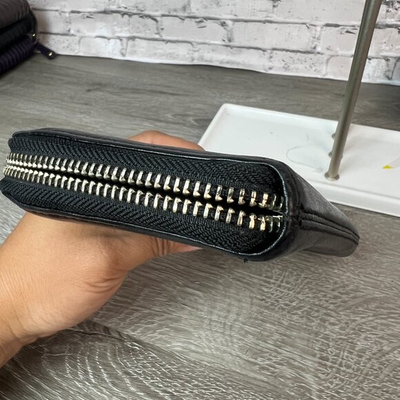 Coach Zip Around Accordion wallat black - Picture 6 of 6